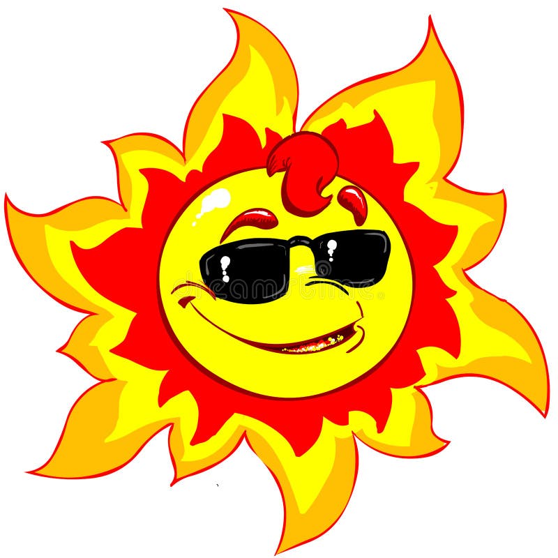 Cool sun stock vector. Illustration of tropical, summer ...