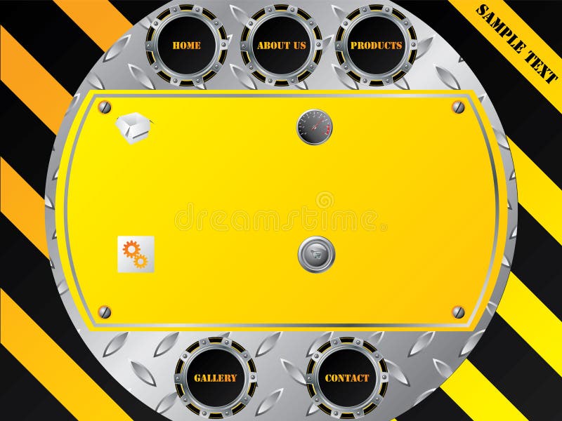 Cool technology website stock illustration