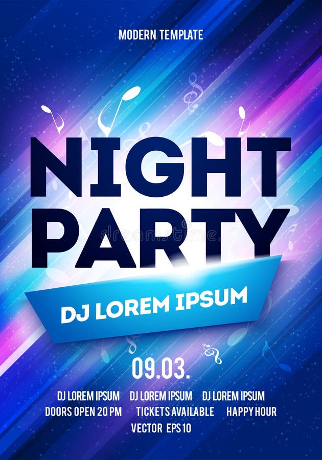 Flyer_guitar5_blauVector Party Night Flyer Or Banner Design Template With Dynamic Light stock illustration Flyer_guitar5_blauVector Party Night Flyer Or Banner Design Template With Dynamic Light stock illustration
