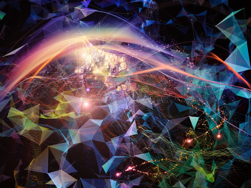 Cool Virtual World stock illustration. Illustration of communication