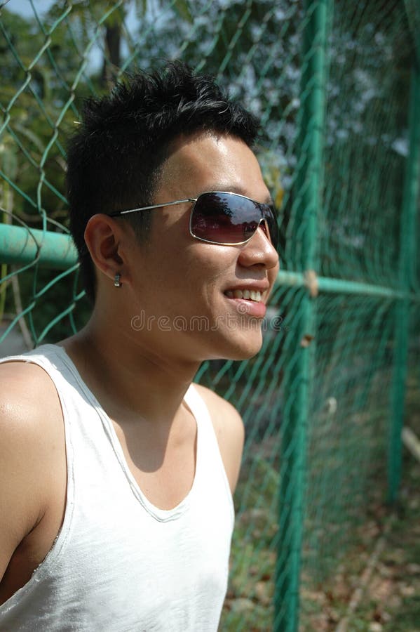 Cool Young Asian Chinese Man royalty free stock images