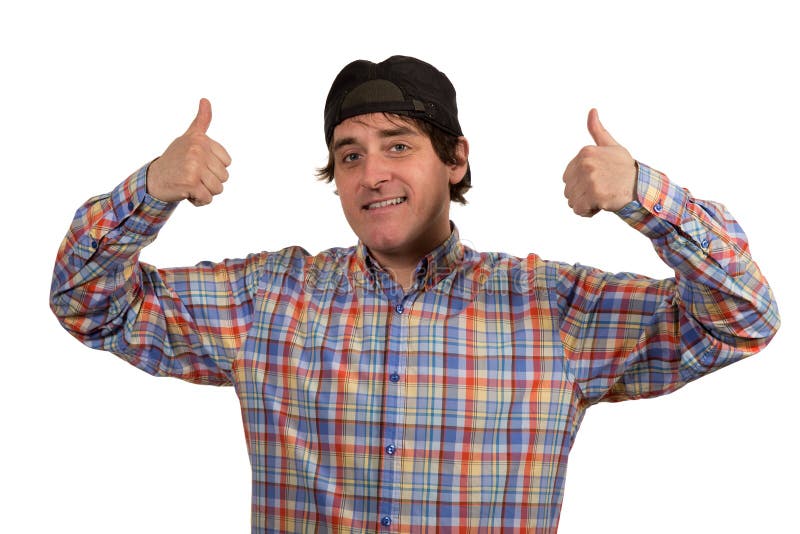 Cool young guy with cap stock photo. Image of fashion 65843674