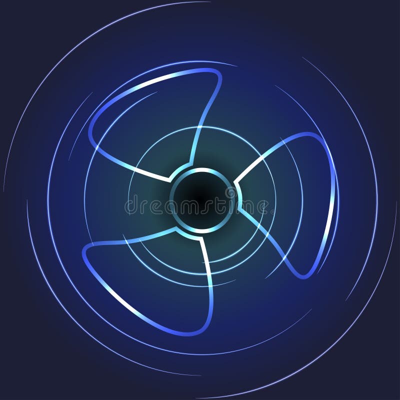 Cooling fan art. Ventilator symbol Vector illustration. Airflow symbol vectors