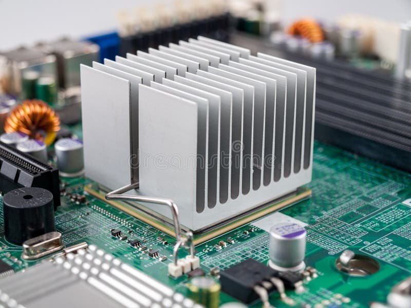 Cooling fan with cpu in the computer system unit, cooling the computer air, repair and upgrade, cooling computer royalty free stock image