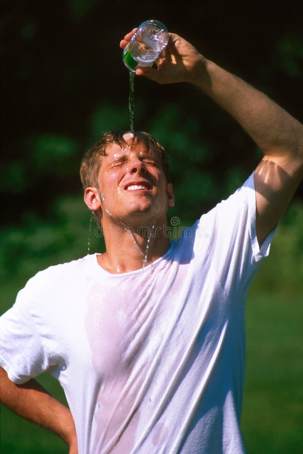 Cooling Off stock photo. Image of active, male, person 211030