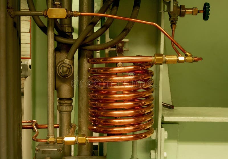 Cooling water coil stock photo. Image of plumbing, coil 9659588