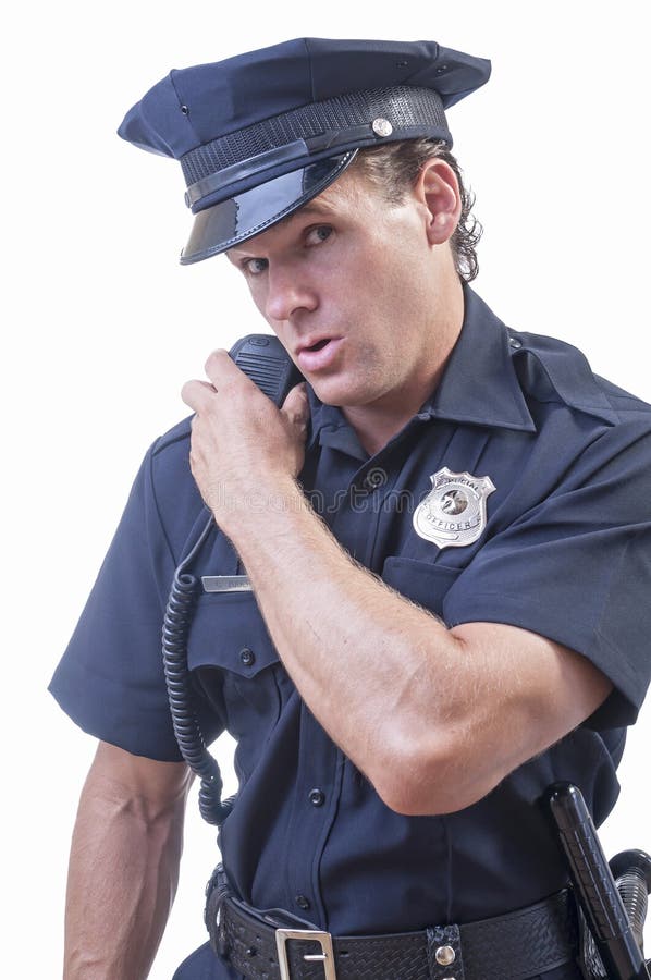 Cop Communication Stock Photo - Image: 39997611