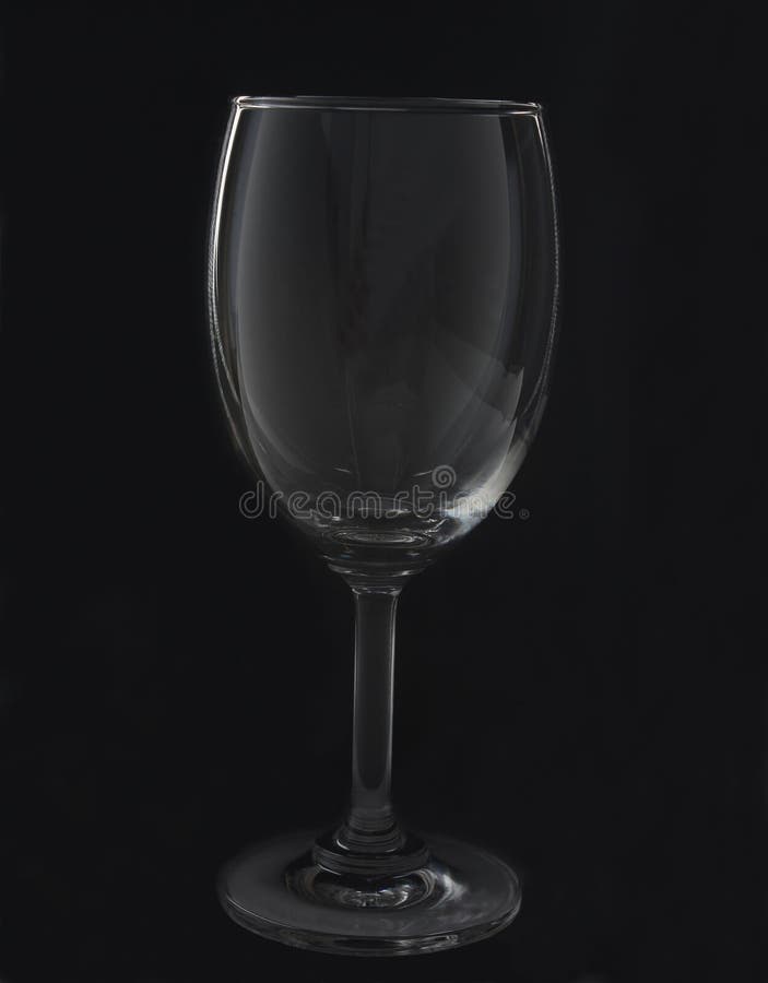 Copa de vino vacía imágenes de archivo libres de regalías Copa de vino vacía imágenes de archivo libres de regalías