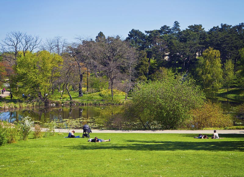 Copenhaga, Dinamarca, Parque Ã˜stre AnlÃ¦g foto de stock