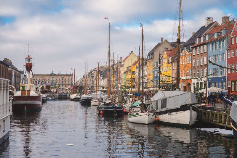 Copenhagen city center editorial photo. Image of channel - 76323646