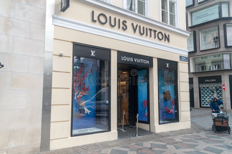 Louis Vuitton store , lugano switzerland, Stock Photo, Picture And