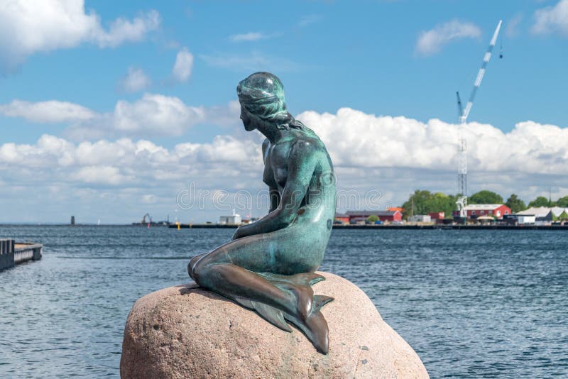 The Famed Statue of Hans Christian Andersen`s Little Mermaid Editorial ...