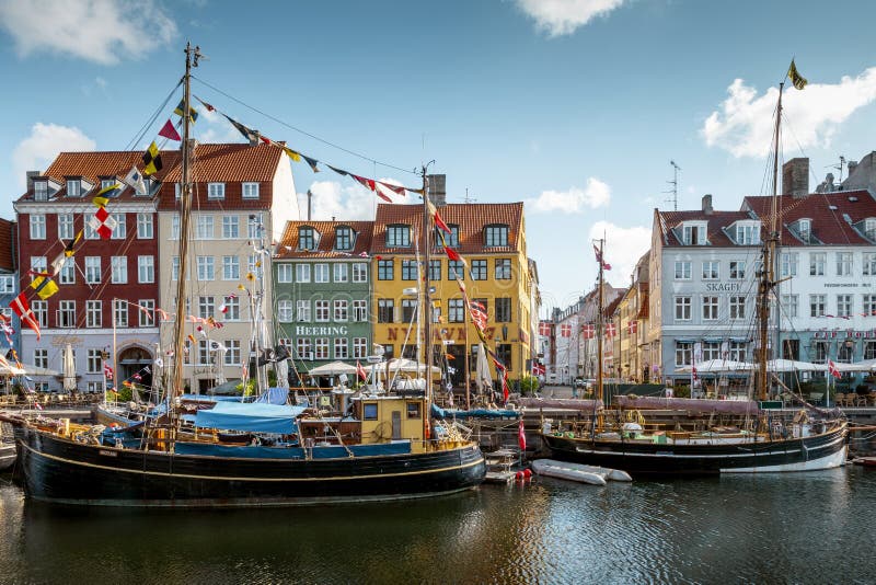 Nyhavn Old Port in Old Town of Copenhagen City, Denmark Editorial ...