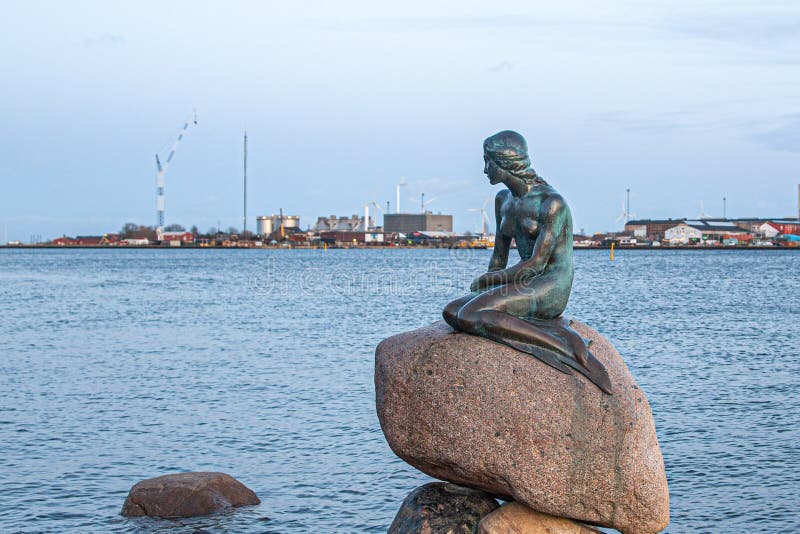 Statue of the Little Mermaid in Copenhagen Editorial Photo - Image of ...