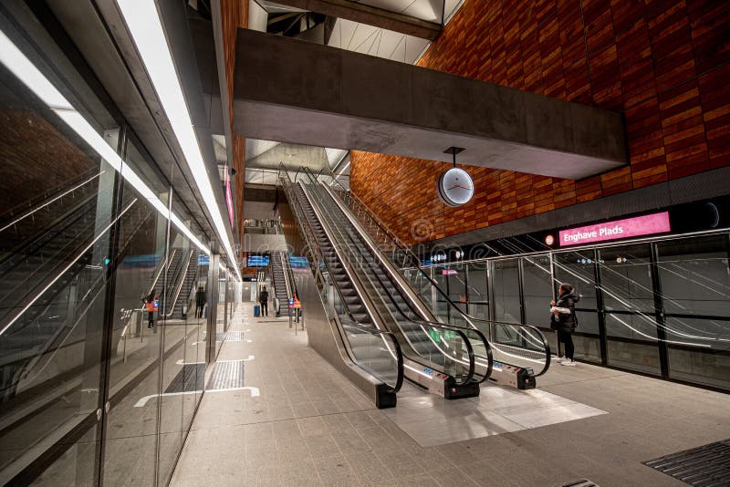 Copenhagen Metro Station editorial image. Image of city - 202997015