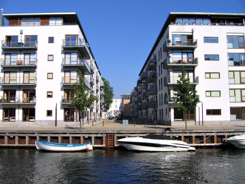 Copenhagen housing area stock image. Image of denmark 4411853
