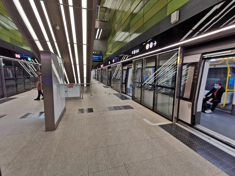 Copenhagen metro station royalty free stock photos