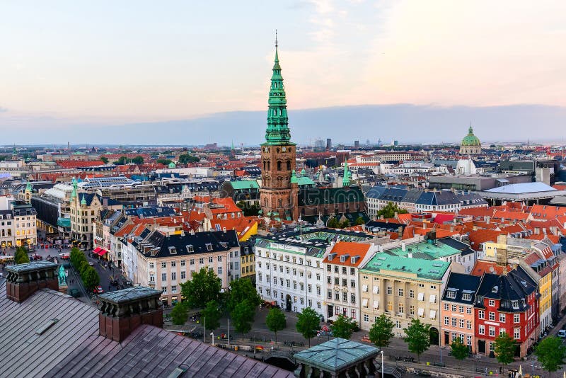 Copenhagen Skyline Panoramic Cityscape