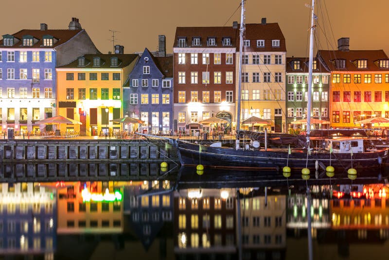 Copenhague Nyhavn Danemark photographie stock Copenhague Nyhavn Danemark photographie stock