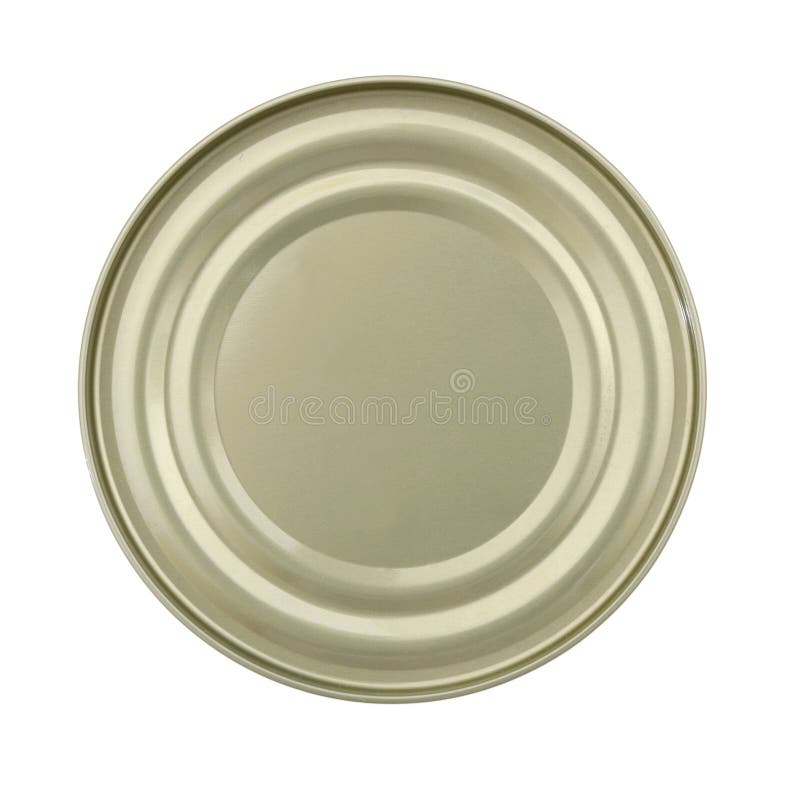 Coperchio o base di alimento Tin Can fotografia stock libera da diritti Coperchio o base di alimento Tin Can fotografia stock libera da diritti