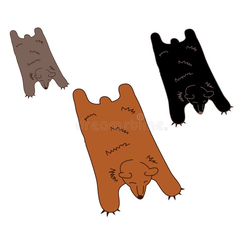 Coperta della pelle dell'orso del Faux illustrazione di stock Coperta della pelle dell'orso del Faux illustrazione di stock