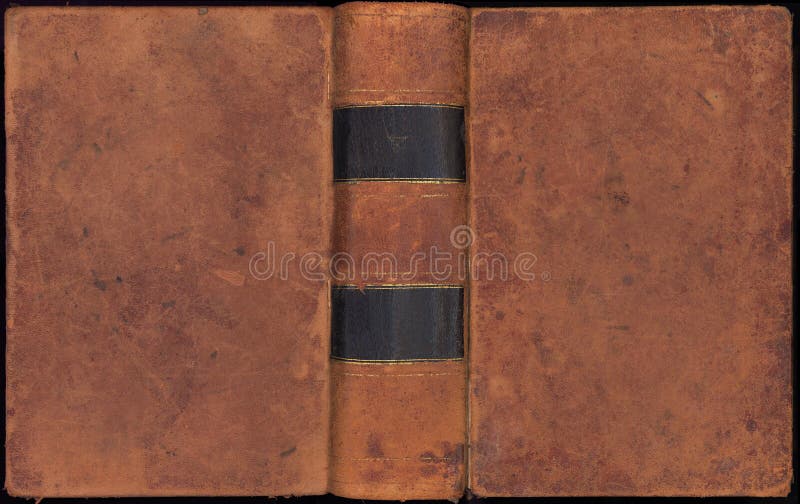 Copertina di libro antica del cuoio dell'annata