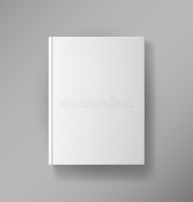 Copertina di libro in bianco illustrazione di stock Copertina di libro in bianco illustrazione di stock