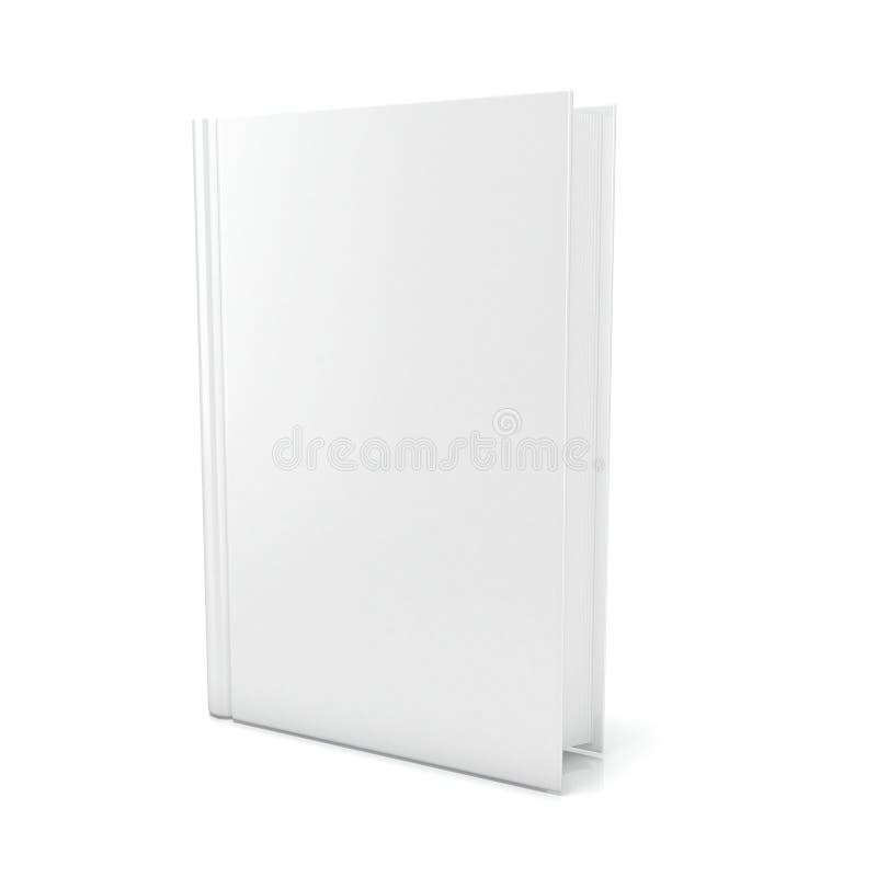Copertina di libro in bianco sopra fondo bianco 3d rendono royalty illustrazione gratis Copertina di libro in bianco sopra fondo bianco 3d rendono royalty illustrazione gratis