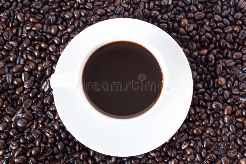 Copo de café branco imagens de stock royalty free Copo de café branco imagens de stock royalty free