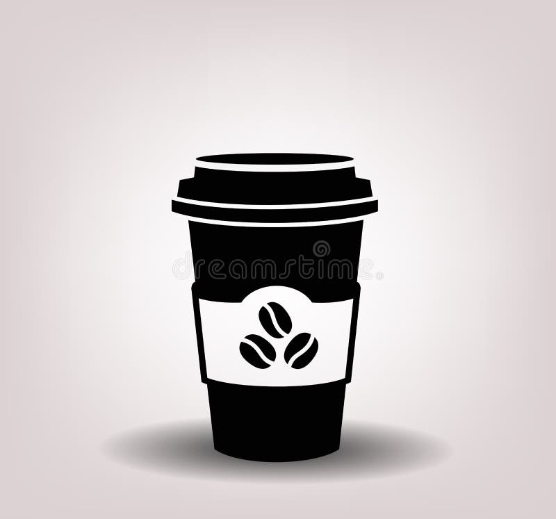 Copo de café de papel ilustração do vetor