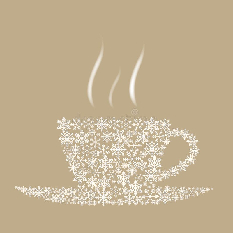 Caneca de café de Natal ilustração stock