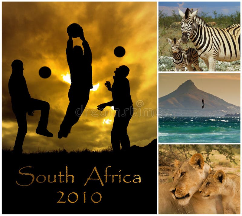 South Africa 2010 Football World Cup Collage. South Africa 2010 Football World Cup Collage