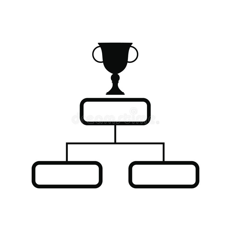 Copo do troféu em um ícone premiado do pódio ilustração do vetor Copo do troféu em um ícone premiado do pódio ilustração do vetor