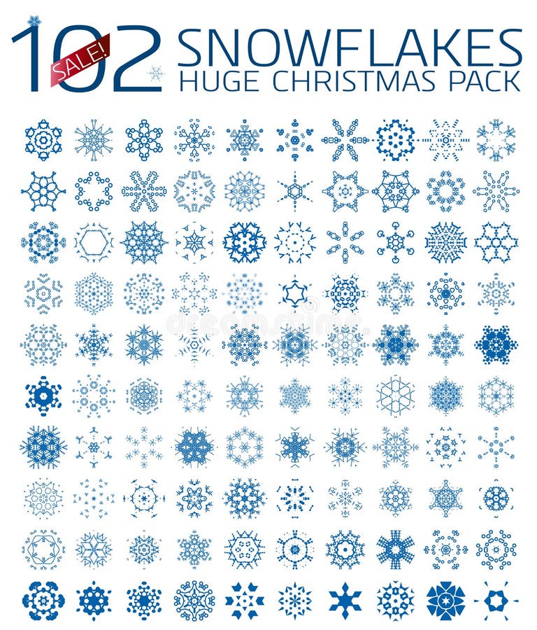 102 copos de nieve abstractos de la Navidad libre illustration 102 copos de nieve abstractos de la Navidad libre illustration