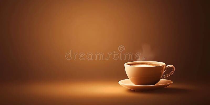 Coppa del caffè calda : Bevanda aromatica del mattino illustrazione vettoriale