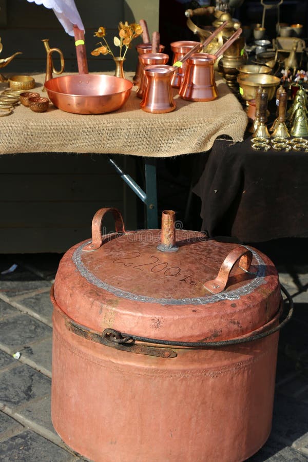 Copper boiler stock photo. Image of business, items, kettles 78161146