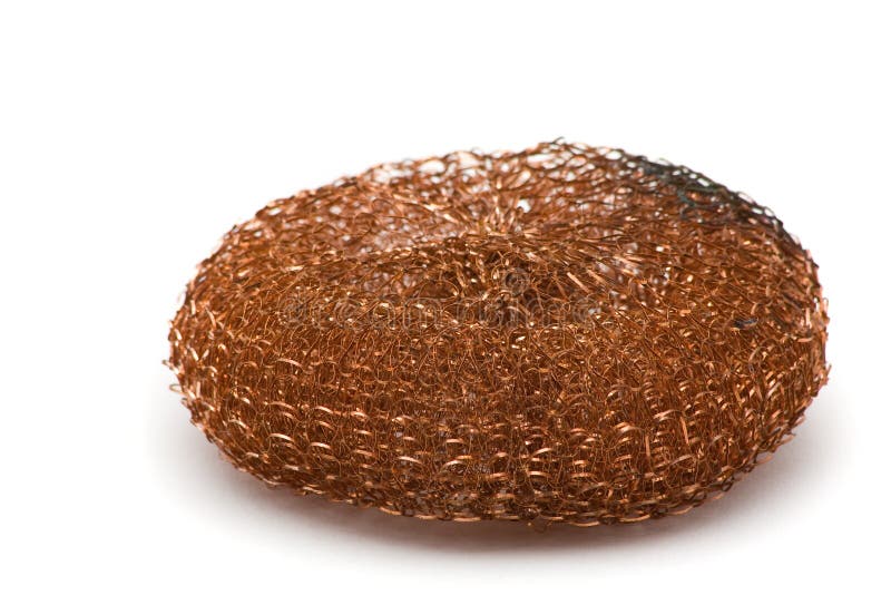Copper cleaning pad stock image. Image of tool, hygiene 15711359