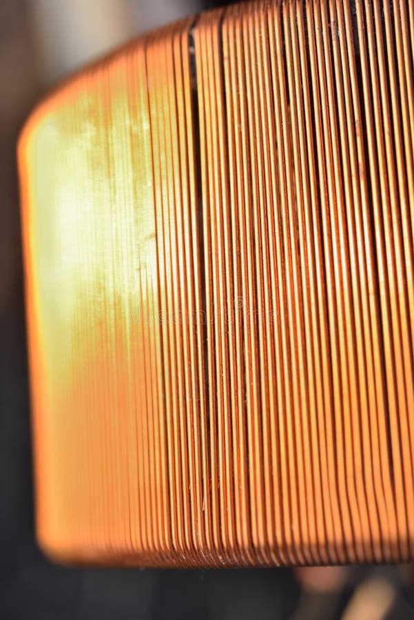 Copper Coil. Copper Wire Wound on a Coil Stock Photo Image of roll