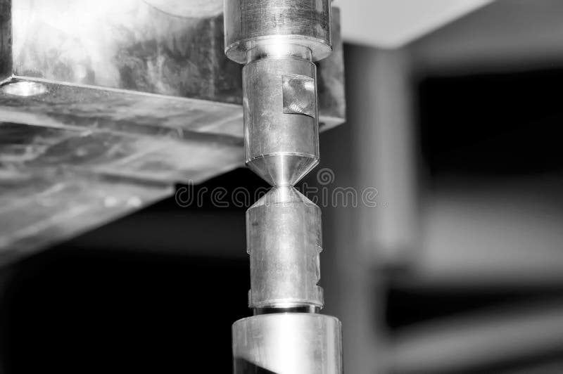 Copper Contacts of Electric Welding Machine. Black and White Ton Stock