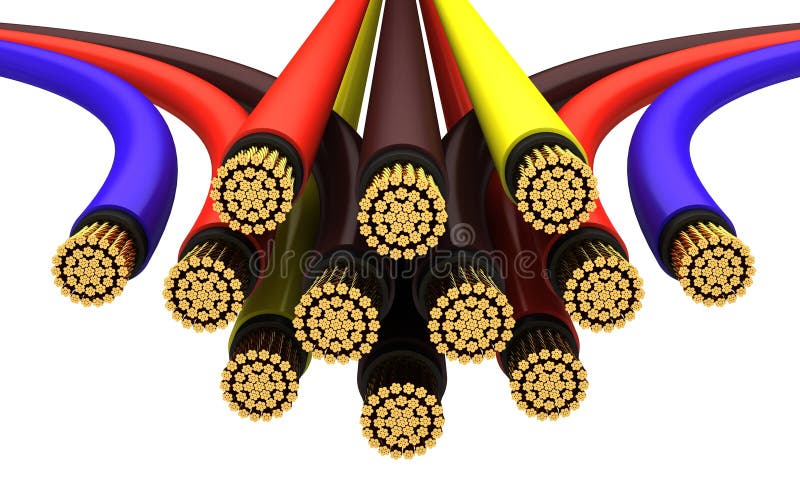 Electrical cable stock illustration. Illustration of cable 21104473