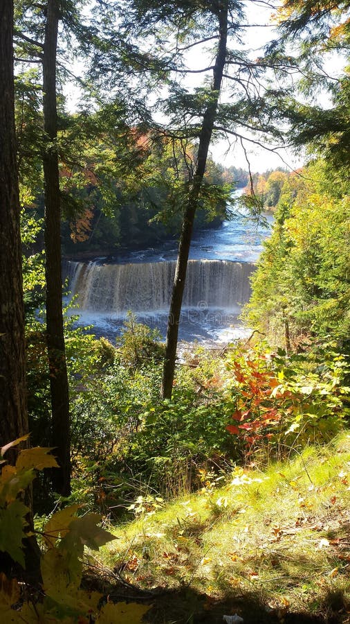 Copper Falls stock image. Image of geology, brown, splash 36773501