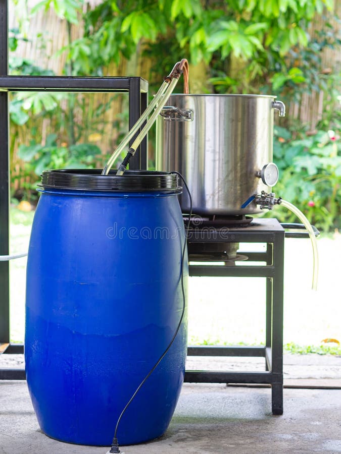 A Copper Immersion Heat Exchanger Which is Used in the Craft Beer