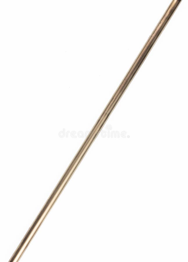 Copper industrial pipe isolated on white royalty free stock images