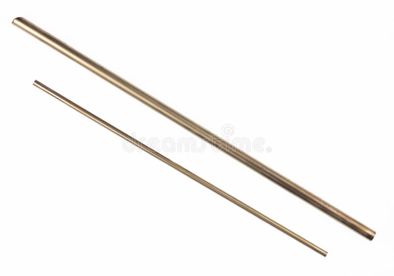 Copper industrial pipe isolated on white royalty free stock images