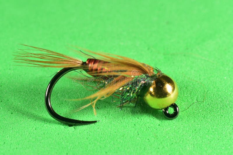 Copper John Trout Fly Imitation Stock Photo Image of nymph, pattern
