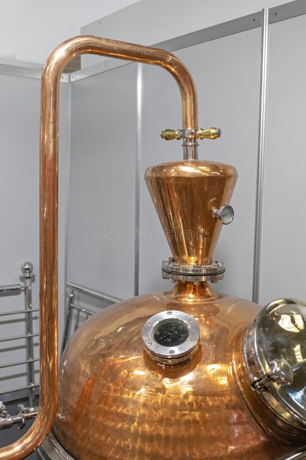Copper Pot Still stock photo. Image of distillery, heat 138644646