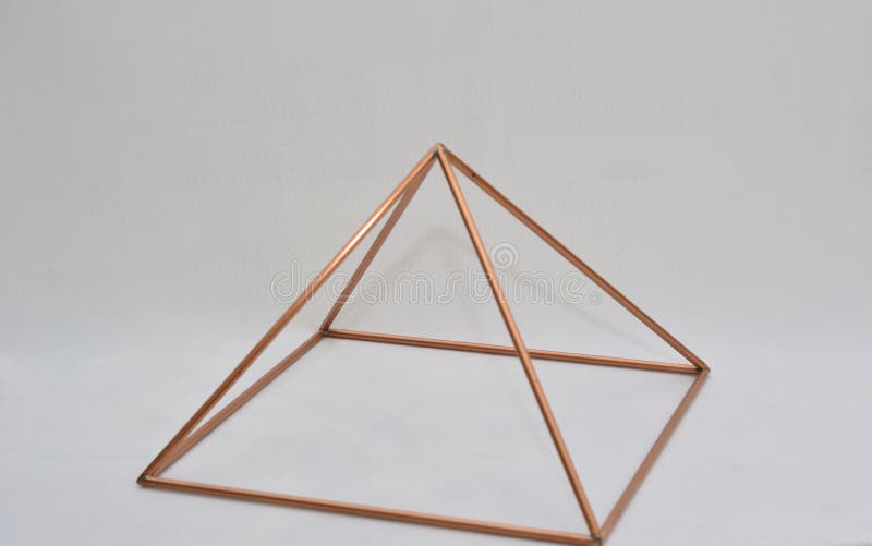 Copper Pyramid Copper Pyramid Lighting White Background Natural