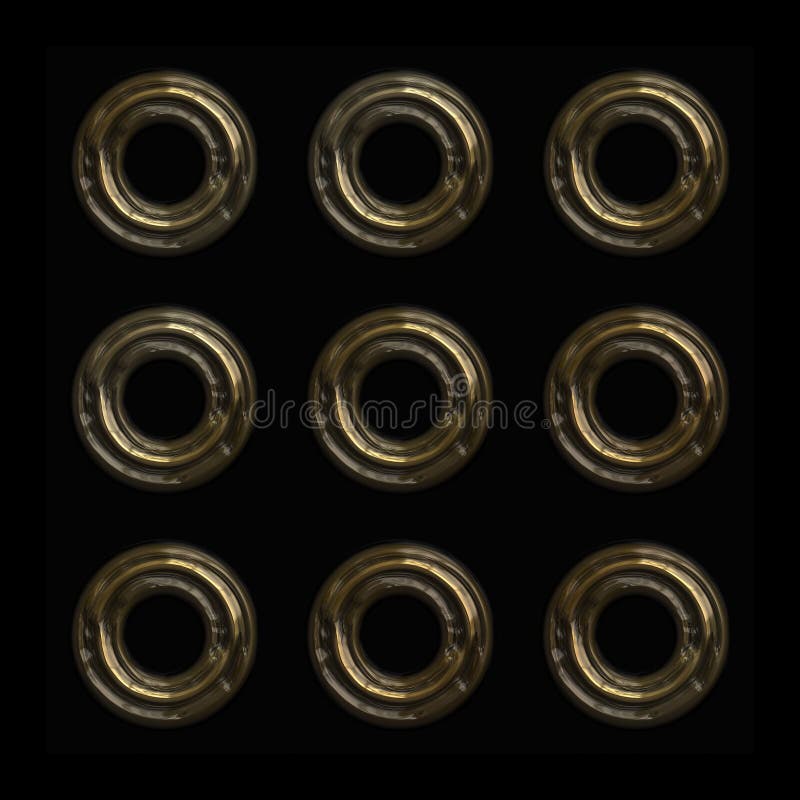 Copper rings pattern