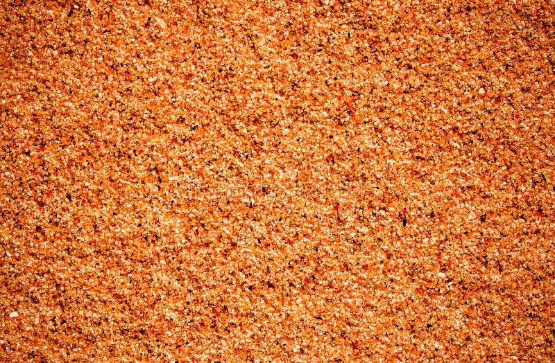 Copper Sand Texture Closeup, Bright Contrast Stock Photo Image of