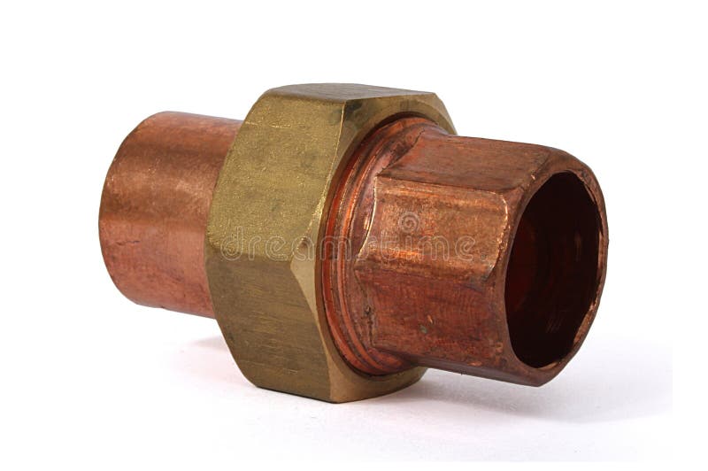Copper Union Fitting Stock Photography Image 17973972